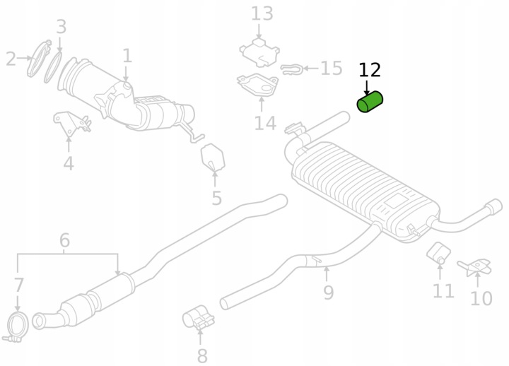 фото №10, Bmw 1 f40, x1 f48 lci захист наконечник вихлоп хром 18308668527, 8668527