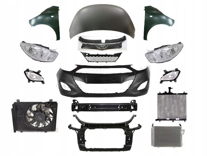 фото №1, Hyundai i10 11-13 перед капот бампер pas крило