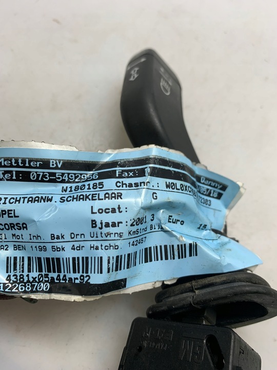 фото №5, Кермовий/підкермовий перемикач 09185413 opel