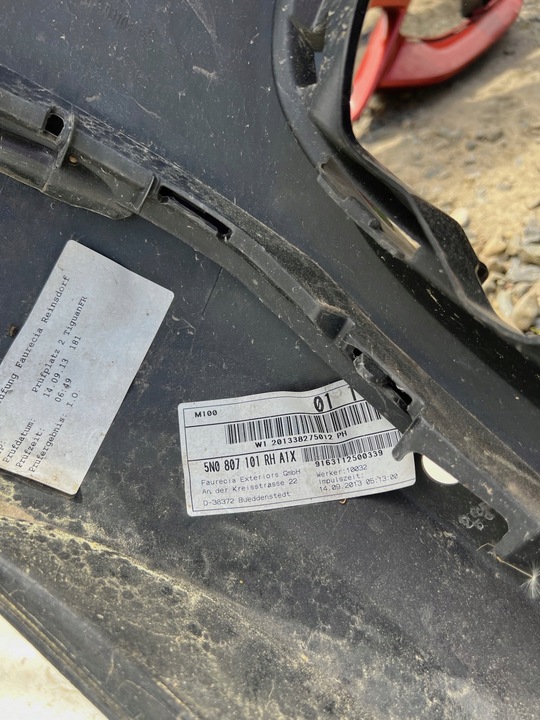 фото №16, Vw tiguan рестайлинг 5n0807221k бампер переднее перед