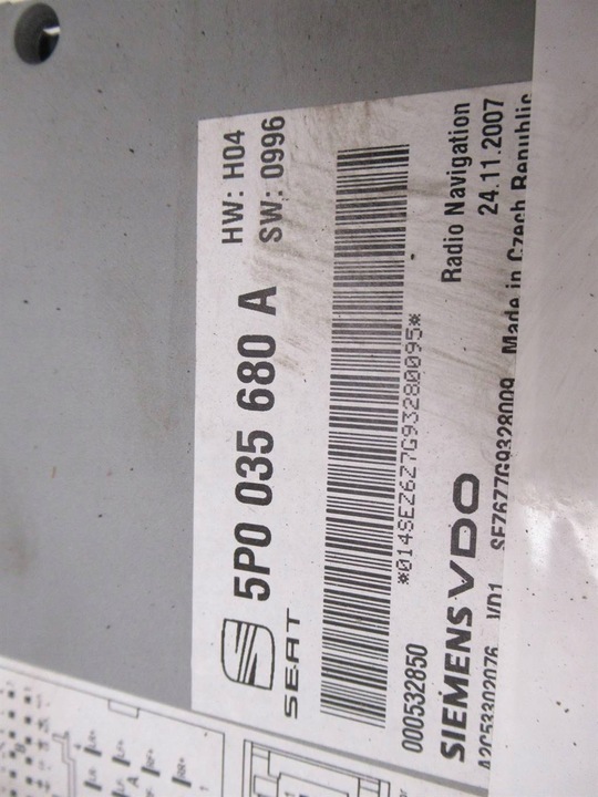 фото №8, Радіо seat altea xl 06-09 5p0035680a