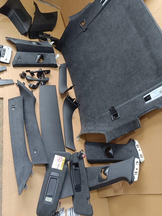 фото №6, Потолок алькантара комплект стойки bmw x5 f15