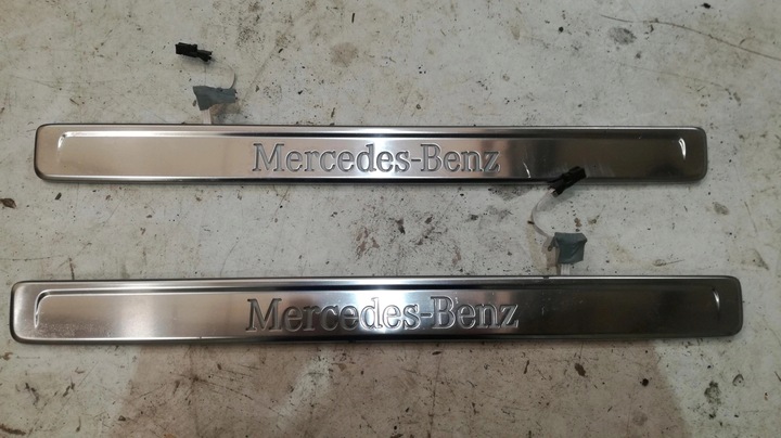 фото №4, Mercedes w223 планки накладки порогові led