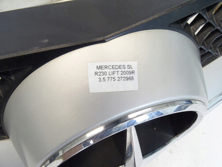 фото №6, Комплектний бампер перед передній mercedes sl r230 w230 рестайлінг 09r 775 решітка