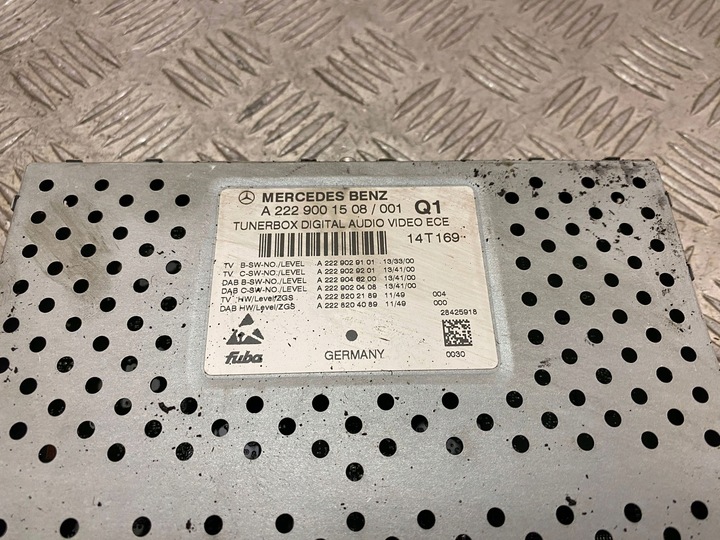фото №5, Mercedes-benz s w222 2015 панель / радиопроигрыватель cd/dvd/gps a2229001508