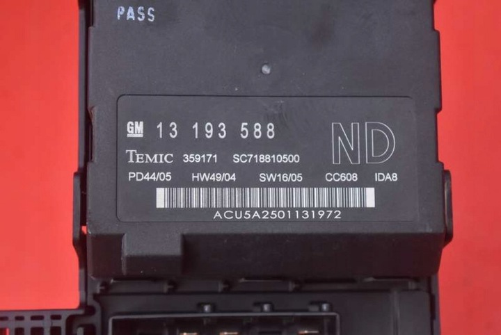 фото №7, Модуль комфорту 13223679 opel vectra c 1.9 cdti 150 km 05-09