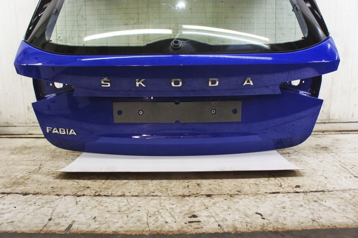 фото №8, Qw118 skoda fabia iv 21- ^ крышка багажника стекло 23r синий хэтчбек