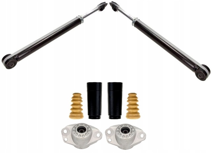 фото №1, 2x амортизаторы защитные накладки отбойники подушки зад skoda fabia i 99-09 , ii 06-15