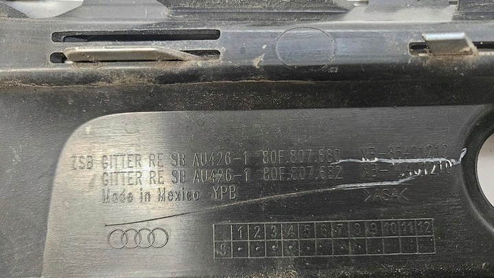 фото №10, Audi q5 80a fy рестайлинг 21-24 решётка бампера перед правая s-line sq5 радар