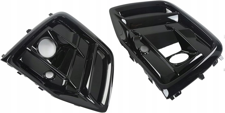 фото №12, Чёрная решётка бампера решётка audi q5 80a 2021- s-line рестайлинг правая+ левая kpl