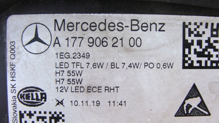 фото №15, Mercedes a w177 фара передняя левая левые перед a1779062100