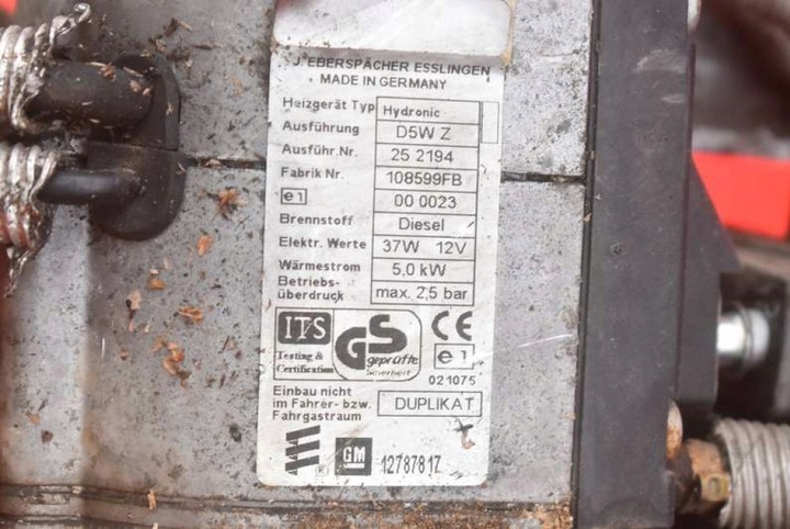 фото №3, Вебасто обігрів стояночний 12787817 saab 9-3 93 2 ii 2.2 tid 125 km 02-07