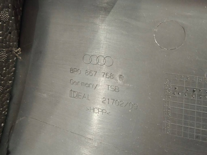 фото №12, Audi q5 sq5 2009 права сторона молдинг порогова задня 8r0867768b