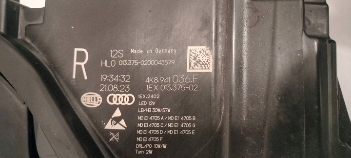 фото №9, Audi a7 s7 c8 4k лампа левая правая комплектные полный led matrix eu