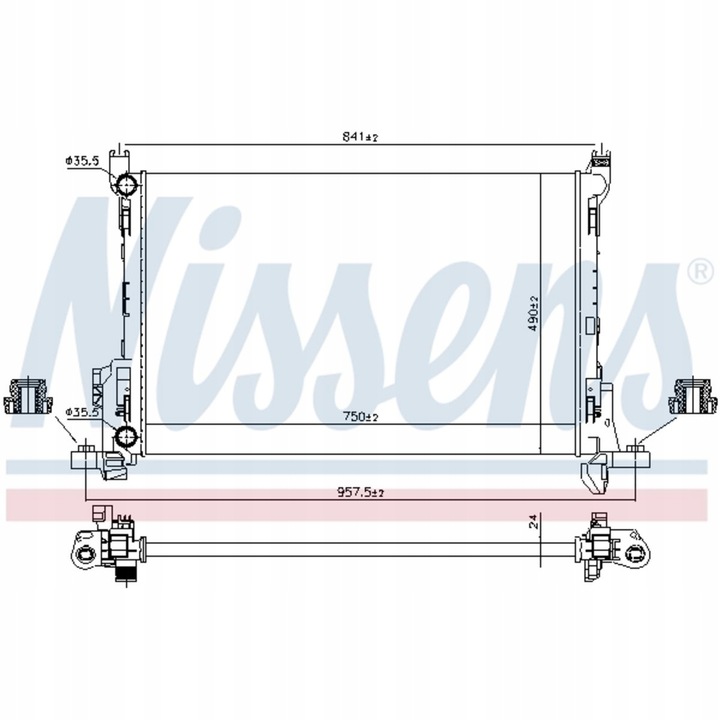 фото №1, Радіаторів води nissens 630803
