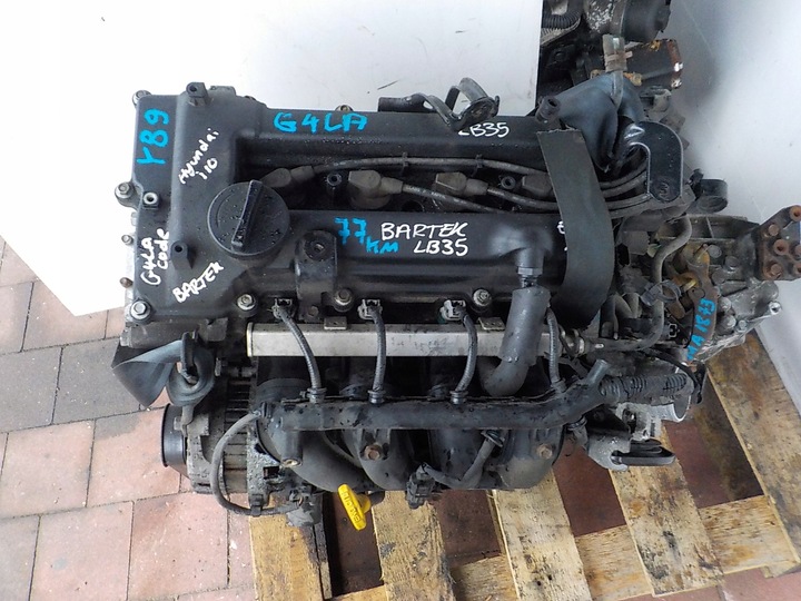 фото №13, Hyundai i10 i20 09r 1.2 16v 77km двигатель g4la комплектный film