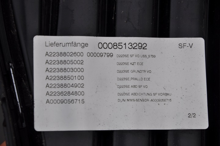 фото №6, Mercedes s класс w223 решётка бампера левая