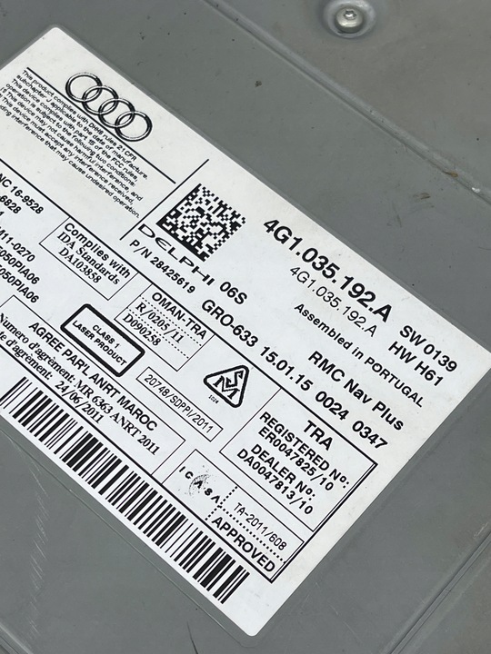 фото №15, Audi a6 a7 c7 модуль зчитувач модуль мультимедіа навігація mmi навігації легальний