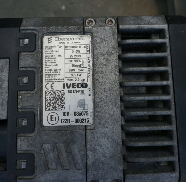 фото №5, Eberspacher hydronic m10 ii iveco