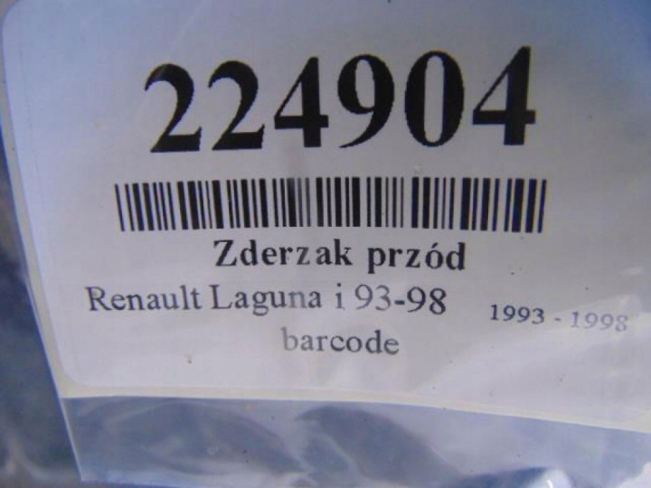 фото №7, Renault laguna i sedan бампер перед код фарби mv963