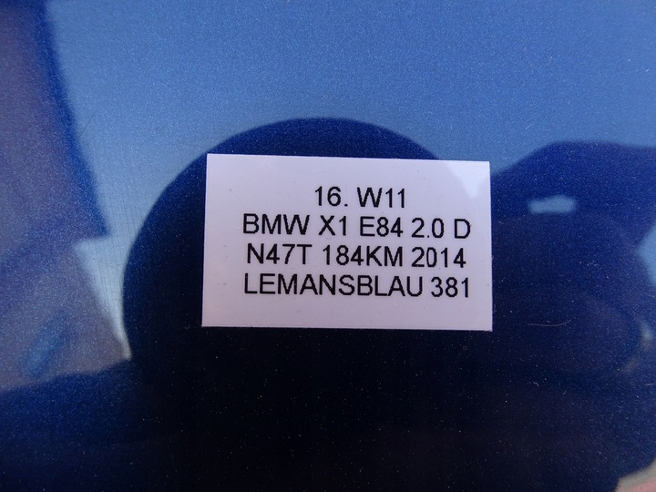 фото №9, Двері лівий зад ліві задні le mans синій 381 bmw e84 x1 09-15r