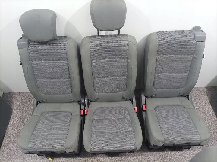 фото №10, Сидіння європа ii ряд перед обшивки підігрів 7n kpl volkswagen sharan ii