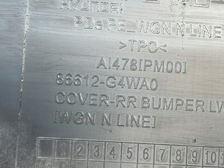 фото №14, Спойлер накладка бампер зад hyundai i30 n line