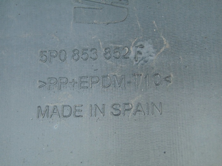 фото №13, Планка пороговая защита порога 5p0853852f seat altea toledo iii правая оригинал