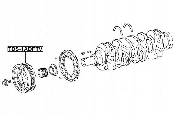 фото №2, Febest tds-1adftv колесо пасове, wał колінчастий