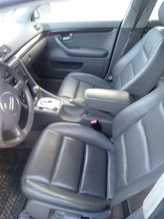 фото №1, Audi a4 b6 sedan салон сидіння перед зад шкіра колір оливковий