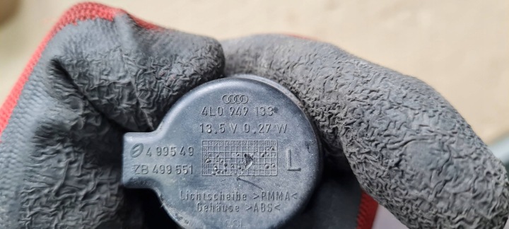 фото №7, Q5 8r sq5 лампа led дзеркало лівого ліві перед 4l0949133