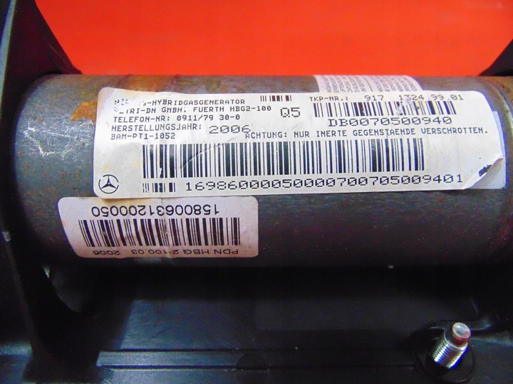 фото №14, Mercedes w169 aklasa подушки панель консоль подушка безпеки