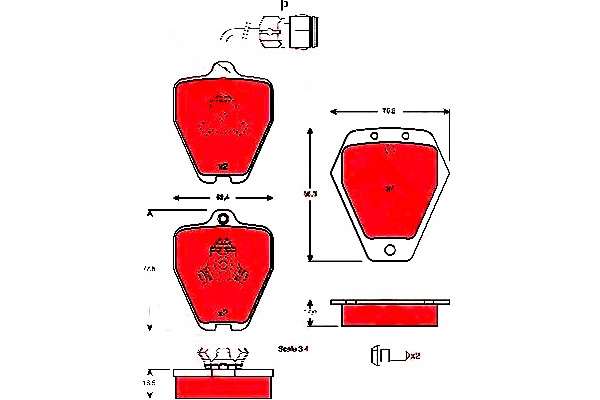 фото №10, Гальмівна колодка гальмівний kpl.