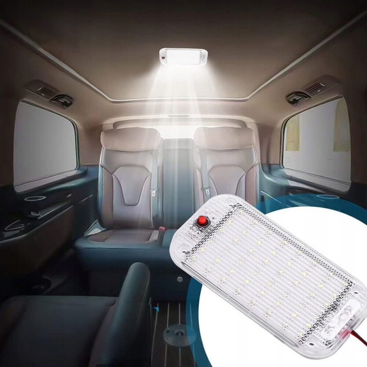 фото №12, 4штуки лампа led do интерьера автомобиля белый 48led 12v-85v 5w do багажника