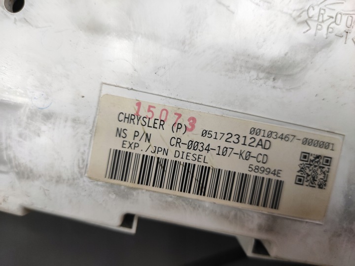 фото №10, Jeep grand cherokee wk 3.0 crd спидометр манометр европа 05172312ad