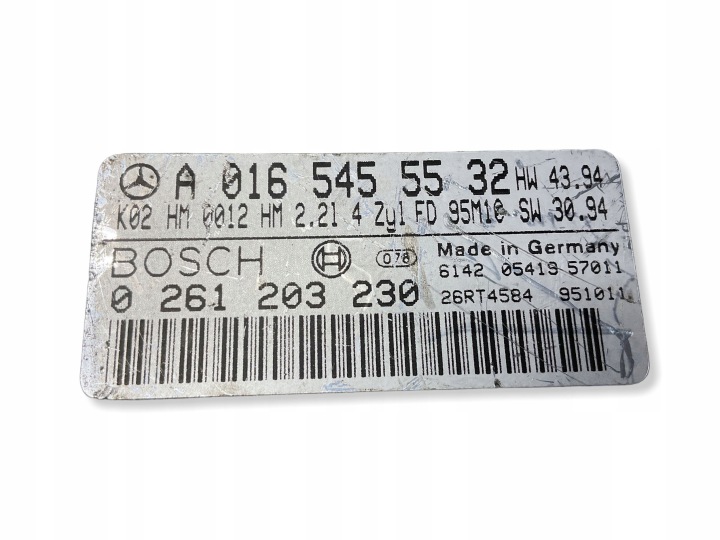 фото №12, Блок керування двигуном (ecu) перед mercedes-benz e w124 0261203230