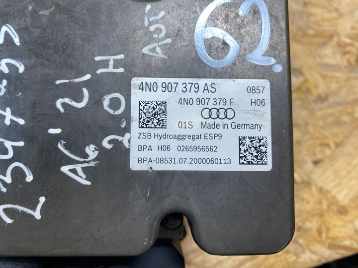 фото №10, Насос гальмівна блок керування abs audi a6 c8 a7 4k 2.0h 4n0907379as 4n0907379f