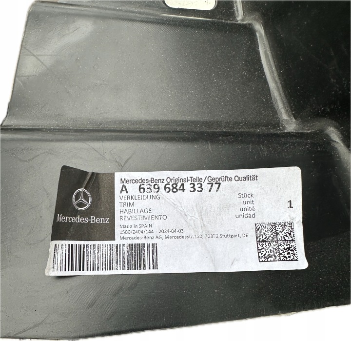 фото №9, Подкрылок перед правое mercedes vito w639 рестайлинг 6396843377 оригинал новое