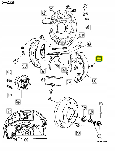 фото №10, Przytrzymanie гальмівні колодки dodge neon 04762536