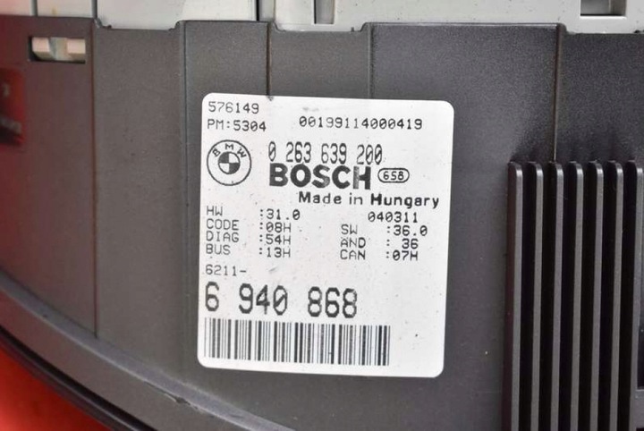 фото №7, Спідометр  прилади eu 6940868 bmw e46 1.8i 116 km рестайлінг 01-06