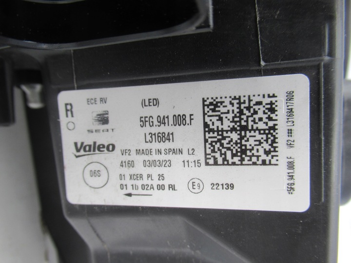 фото №14, Seat cupra formentor 5fg лампа полный led правая 5fg941008f