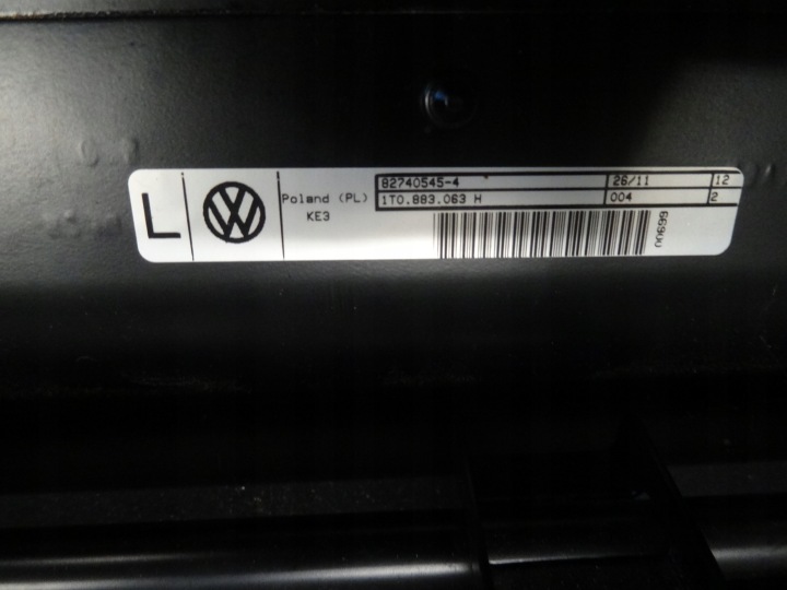 фото №7, Vw touran ii 2014 сидіння ряд ліве праве lub середній зад заднє