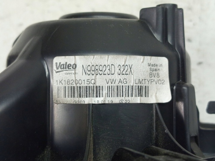 фото №5, Vw passat b6 golf вентилятор повітродувка повітропровід 1k1820015q