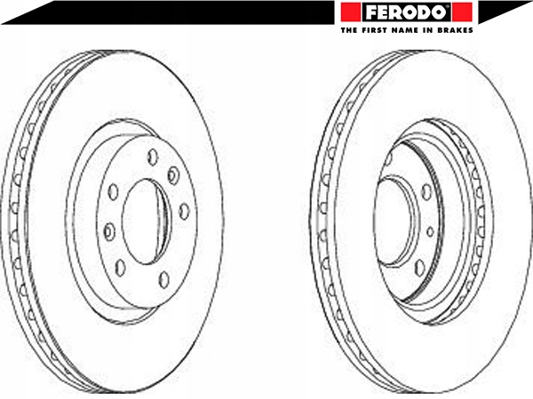 фото №2, Комплект диск тормозных [ferodo]