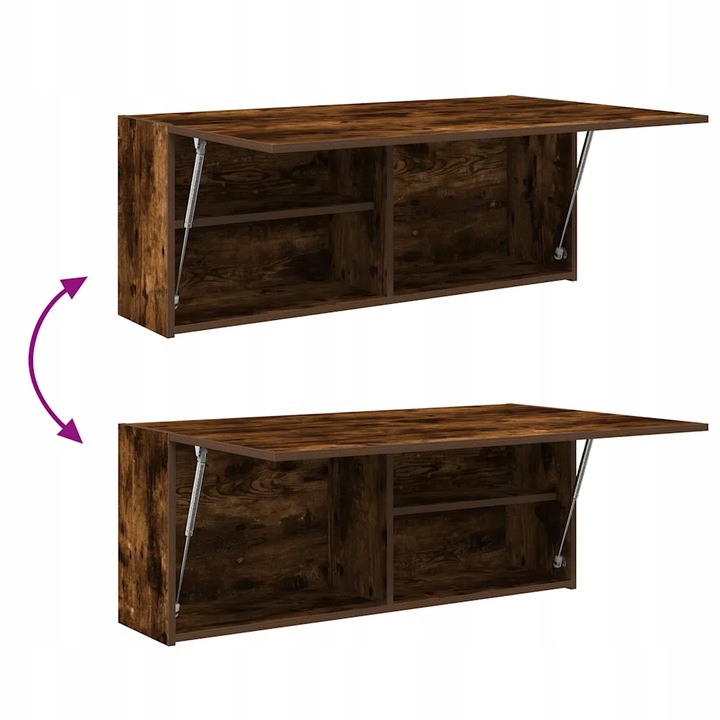 фото №8, Vidaxl настенный szafka łazienkowa, тонированный dąb, 100x25x40 cm