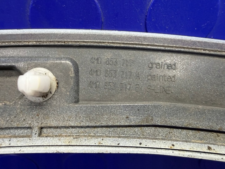 фото №10, Молдинг накладка ліва крила перед audi q7 4m ls9r 4m0853717a oem