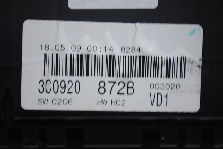 фото №6, Спидометр приборы vw passat b6 eu автомат 3c0920872b