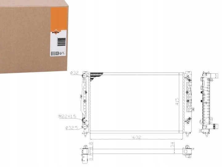 фото №1, Nrf радіаторів води audi a4 1.6 8d2. b5