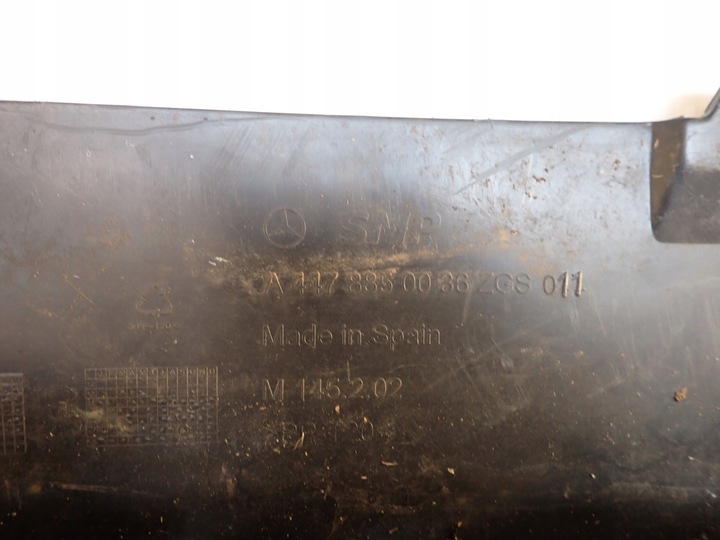 фото №6, Mercedes v-klasa vito w447 a4478850036 плита бампер перед передняя