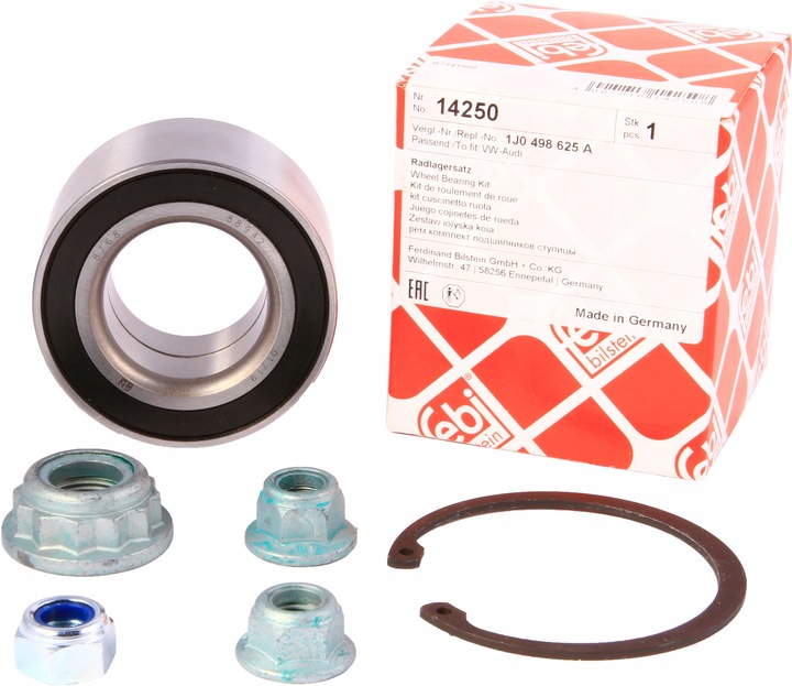 фото №13, Підшипник колеса перед audi a3 seat leon skoda octavia i vw bora golf iv febi